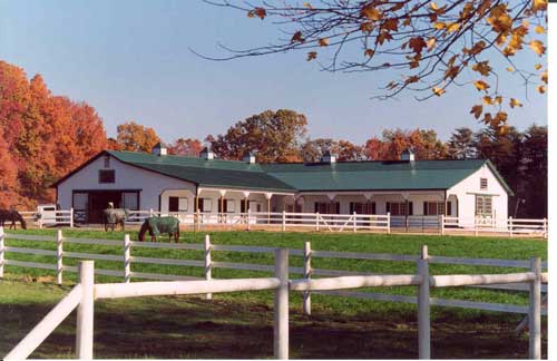 6,480 sq ft Stall Barn and Storage Building Complex