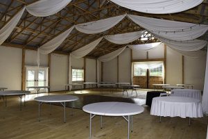 40'x64' Reception Hall with 20' Lean-to Interior